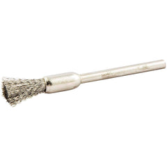 Norton - End Brushes Brush Diameter (Inch): 1/4 Fill Material: Stainless Steel - Americas Industrial Supply