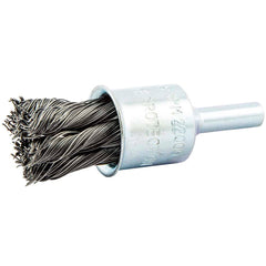 Norton - End Brushes Brush Diameter (Inch): 3/4 Fill Material: Carbon Steel - Exact Industrial Supply