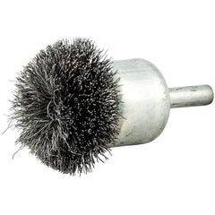 Norton - End Brushes Brush Diameter (Inch): 1-1/2 Fill Material: Carbon Steel - Americas Industrial Supply