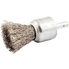 Norton - End Brushes Brush Diameter (Inch): 1 Fill Material: Stainless Steel - Americas Industrial Supply