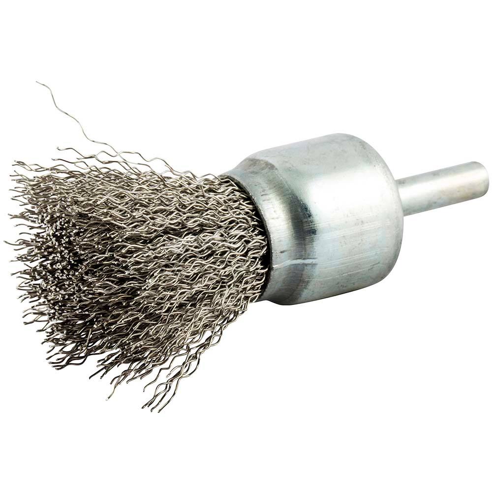 Norton - End Brushes Brush Diameter (Inch): 1 Fill Material: Stainless Steel - Americas Industrial Supply