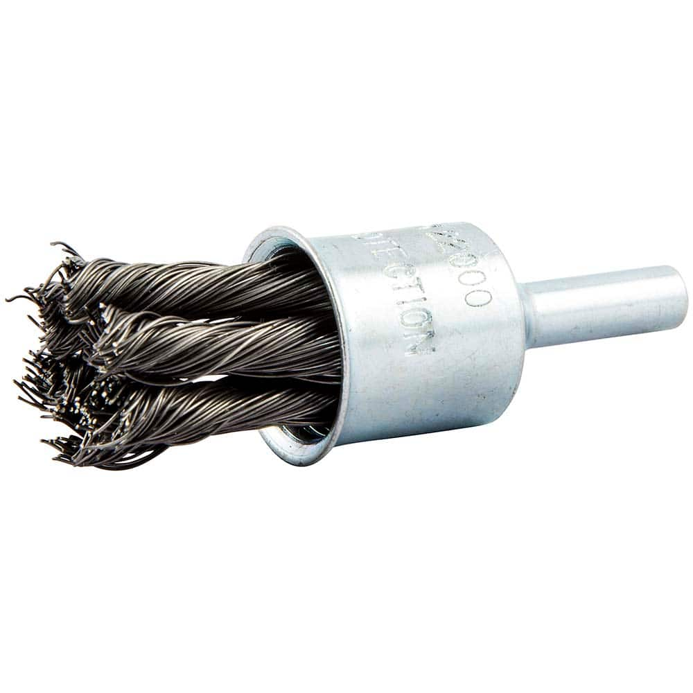 Norton - End Brushes Brush Diameter (Inch): 3/4 Fill Material: Carbon Steel - Americas Industrial Supply