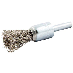 Norton - End Brushes Brush Diameter (Inch): 1/2 Fill Material: Stainless Steel - Americas Industrial Supply