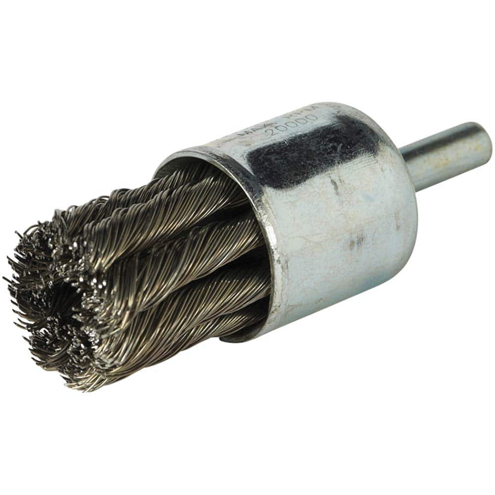 Norton - End Brushes Brush Diameter (Inch): 3/4 Fill Material: Carbon Steel - Americas Industrial Supply