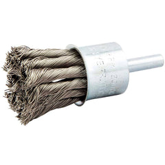 Norton - End Brushes Brush Diameter (Inch): 1 Fill Material: Stainless Steel - Americas Industrial Supply