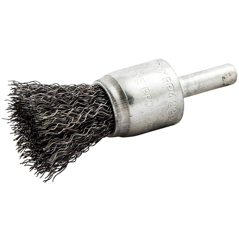 Norton - End Brushes Brush Diameter (Inch): 3/4 Fill Material: Carbon Steel - Americas Industrial Supply