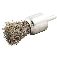 Norton - End Brushes Brush Diameter (Inch): 1 Fill Material: Stainless Steel - Americas Industrial Supply