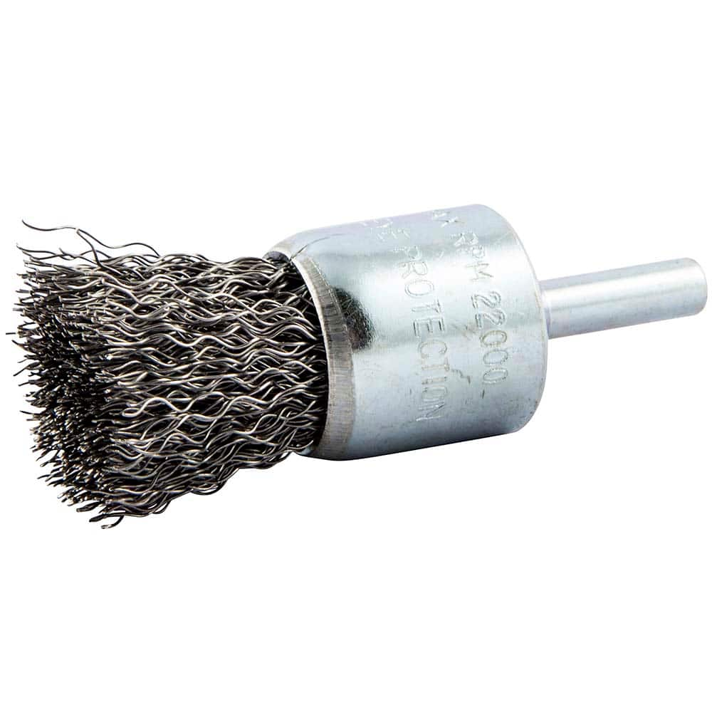 Norton - End Brushes Brush Diameter (Inch): 1 Fill Material: Carbon Steel - Americas Industrial Supply