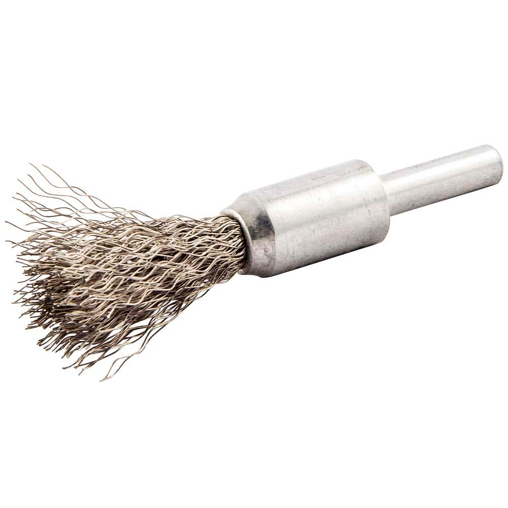 Norton - End Brushes Brush Diameter (Inch): 1/2 Fill Material: Stainless Steel - Americas Industrial Supply