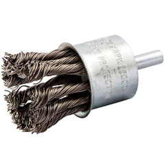 Norton - End Brushes Brush Diameter (Inch): 1-1/8 Fill Material: Carbon Steel - Americas Industrial Supply