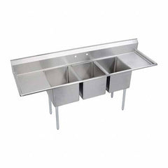 ELKAY - Stainless Steel Sinks Type: Scullery Sink Outside Length: 88 (Inch) - Americas Industrial Supply