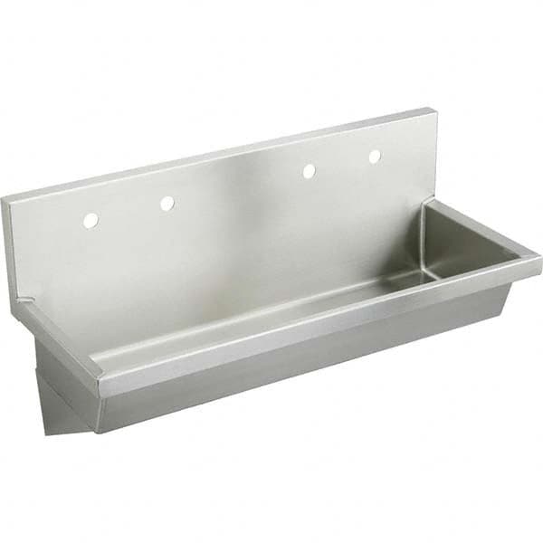 ELKAY - Stainless Steel Sinks Type: Multiple Wash-Station Outside Length: 48 (Inch) - Americas Industrial Supply