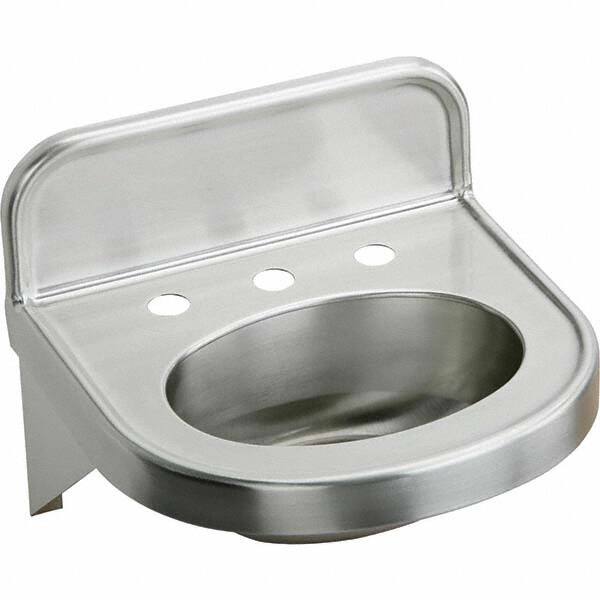 ELKAY - Stainless Steel Sinks Type: Lavatory Sink-Wall Hung Outside Length: 18 (Inch) - Americas Industrial Supply