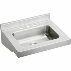 ELKAY - Stainless Steel Sinks Type: Lavatory Sink-Wall Hung Outside Length: 22 (Inch) - Americas Industrial Supply