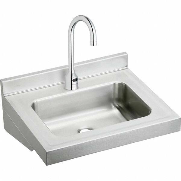 ELKAY - Stainless Steel Sinks Type: Lavatory Sink-Wall Hung Outside Length: 22 (Inch) - Americas Industrial Supply