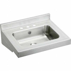 ELKAY - Stainless Steel Sinks Type: Lavatory Sink-Wall Hung Outside Length: 22 (Inch) - Americas Industrial Supply