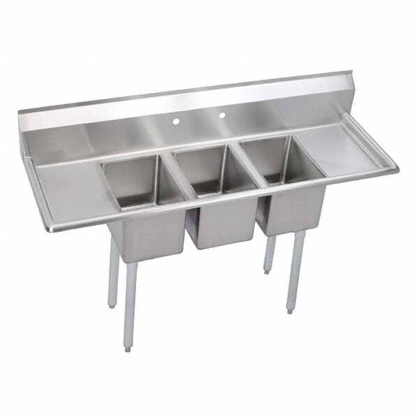 ELKAY - Stainless Steel Sinks Type: Scullery Sink Outside Length: 66 (Inch) - Americas Industrial Supply