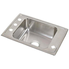 ELKAY - Stainless Steel Sinks Type: Drop In Sink Outside Length: 22 (Inch) - Americas Industrial Supply