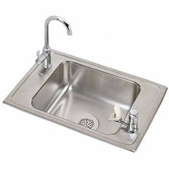 ELKAY - Stainless Steel Sinks Type: Drop In Sink Outside Length: 25 (Inch) - Americas Industrial Supply