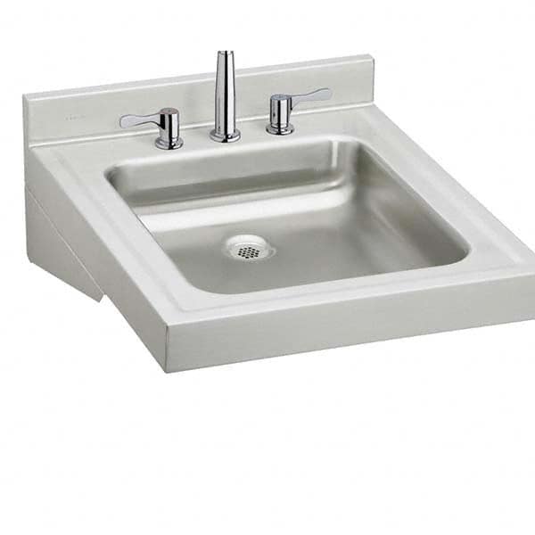 ELKAY - Stainless Steel Sinks Type: Lavatory Sink-Wall Hung Outside Length: 19 (Inch) - Americas Industrial Supply