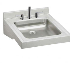 ELKAY - Stainless Steel Sinks Type: Lavatory Sink-Wall Hung Outside Length: 19 (Inch) - Americas Industrial Supply