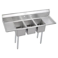 ELKAY - Stainless Steel Sinks Type: Scullery Sink Outside Length: 64 (Inch) - Americas Industrial Supply