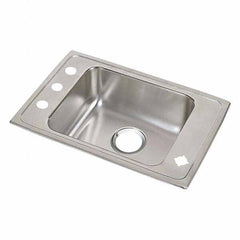 ELKAY - Stainless Steel Sinks Type: Drop In Sink Outside Length: 25 (Inch) - Americas Industrial Supply