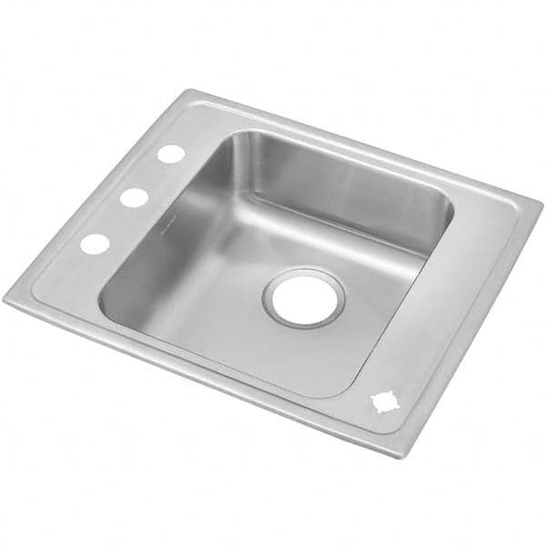 ELKAY - Stainless Steel Sinks Type: Drop In Sink Outside Length: 22 (Inch) - Americas Industrial Supply