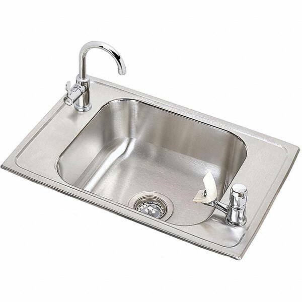 ELKAY - Stainless Steel Sinks Type: Drop In Sink Outside Length: 25 (Inch) - Americas Industrial Supply