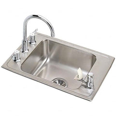 ELKAY - Stainless Steel Sinks Type: Drop In Sink Outside Length: 25 (Inch) - Americas Industrial Supply