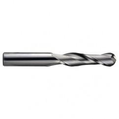 18mm Dia. - 100mm OAL - Ball Nose-AlTiN Solid SE Carbide End Mill - 2 FL - Americas Industrial Supply