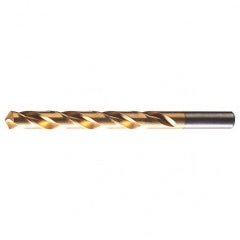 #41 RHS / RHC HSS 118 Degree Radial Point General Purpose Drill - TiN - Americas Industrial Supply