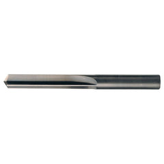 ‎#5 Dia. × 0.206″ Shank × 1-1/4″ Flute Length × 2-3/8″ OAL, 140°, Bright, 2xD Flute, Round Solid Carbide Drill - Exact Industrial Supply