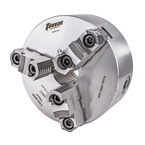 3-Jaw Precision Forged Steel Body Scroll Chuck with Two-Piece Hard Reversible Jaws, 12" - Americas Industrial Supply