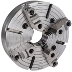 4-Jaw(2Pc) Independent Forged Steel Body Chuck 16" A2-11, 3.94" Hole, - Americas Industrial Supply