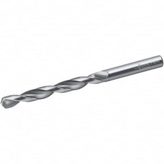 Walter-Titex - 9mm 118° Solid Carbide Jobber Drill - Bright Finish, Right Hand Cut, Spiral Flute, Straight Shank, 125mm OAL, N Point - Americas Industrial Supply