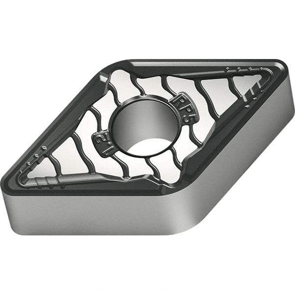 Walter - DNMG443 RP5 Grade WPP10S Carbide Turning Insert - TiCN/Al2O3/TiN Finish, 55° Diamond, 1/2" Inscr Circle, 1/4" Thick, 3/64" Corner Radius - Americas Industrial Supply