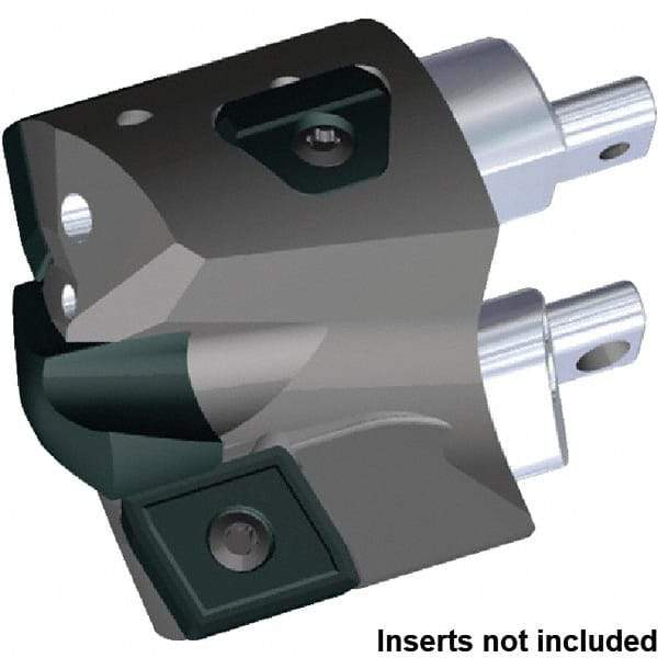 Kennametal - Series KSEM Plus, Head Connection FDS45, 49mm Max Diam Interchangeable Pilot Drill Head - KSEMP2200HPGM Pilot Drill, 22mm Pilot Drill Diam, 3 Nonpilot Inserts, 30mm Head Length - Americas Industrial Supply