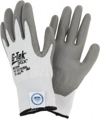 PIP - Size XL, ANSI Cut Lvl A4, Cut Resistant Gloves - Palm & Fingers Coated, White/Gray - Americas Industrial Supply