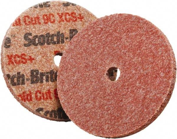 3M - 3" Diam, 1/4" Face Width, 3/8" Center Hole, Extra Coarse Grade, Ceramic Deburring Wheel - Unitized, Hard Density 9 Grade - Americas Industrial Supply