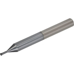 Vargus - M2x0.40 ISO, 1.55mm Cutting Diam, 4 Flute, Solid Carbide Helical Flute Thread Mill - Internal Thread, 0.4mm LOC, 76mm OAL, 6mm Shank Diam - Americas Industrial Supply