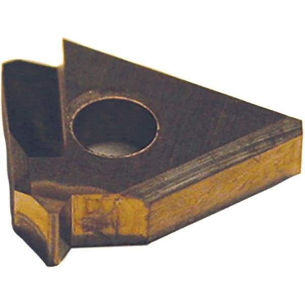 Tool-Flo - 3/8" Inscribed Circle, Triangle Grooving & Threading Shim Seat for Indexables - 0.126" Thick, YE Shim Style, Positive Rake, Left Hand, Right Hand Cut - Americas Industrial Supply