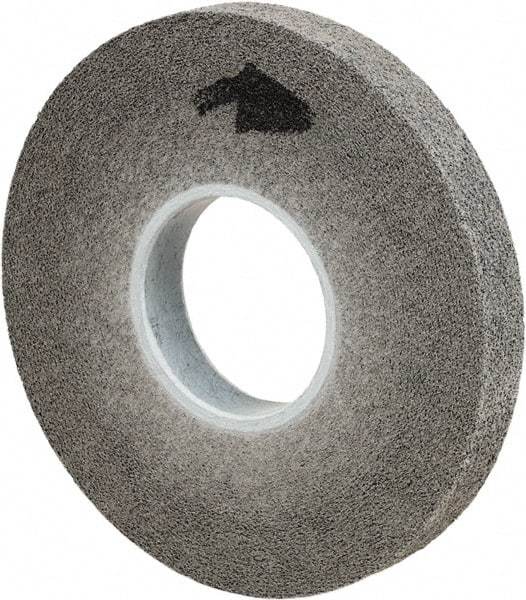 3M - 8" Diam, 1" Face Width, 3" Center Hole, Fine Grade, Silicon Carbide Deburring Wheel - Convolute, Soft Density 9 Grade, 4,500 RPM - Americas Industrial Supply