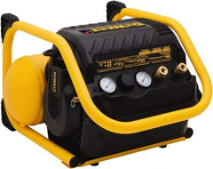 DeWALT - 1.1 hp, 3.0 CFM, Horizontal Portable Compressor - 2.5 Gal Tank, 12 Amp, 200 psi, 120V (60 Hz) - Americas Industrial Supply