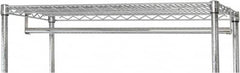 Quantum Storage - Open Shelving Accessory/Component - Chrome, Chrome Finish, 36" Long, Use with Wire Shelving Units - Americas Industrial Supply