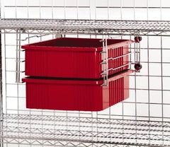 Quantum Storage - 2" Wide, Open Shelving Accessory/Component - Chrome, Chrome Finish, 24" Long, Use with Wire Shelving Units - Americas Industrial Supply