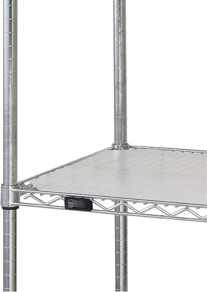 Quantum Storage - 18" Wide, Open Shelving Accessory/Component - HDPE, Polyethylene Finish, 72" Long, Use with Wire Shelving Units - Americas Industrial Supply