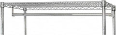 Quantum Storage - Open Shelving Accessory/Component - Chrome, Chrome Finish, 48" Long, Use with Wire Shelving Units - Americas Industrial Supply
