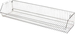 Quantum Storage - 20" Wide, Open Shelving Accessory/Component - Chrome, Chrome Finish, 48" Long, Use with Wire Shelving Units - Americas Industrial Supply