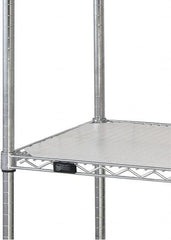 Quantum Storage - 18" Wide, Open Shelving Accessory/Component - HDPE, Polyethylene Finish, 48" Long, Use with Wire Shelving Units - Americas Industrial Supply